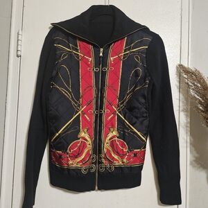 Ralph Lauren Black and Red Bomber Jacket